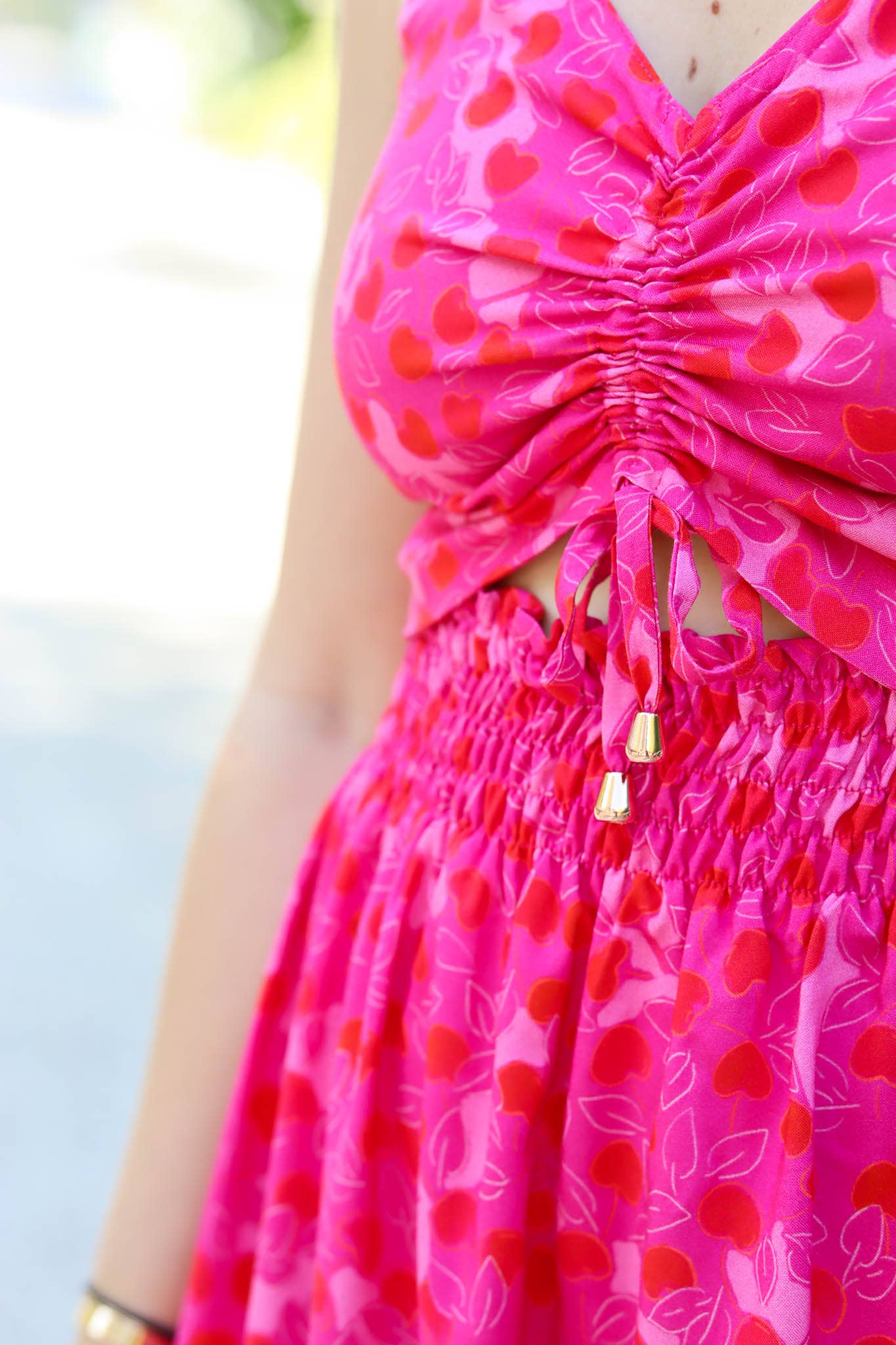 Viscose CHERRY - LISE TAILOR par 10 cm