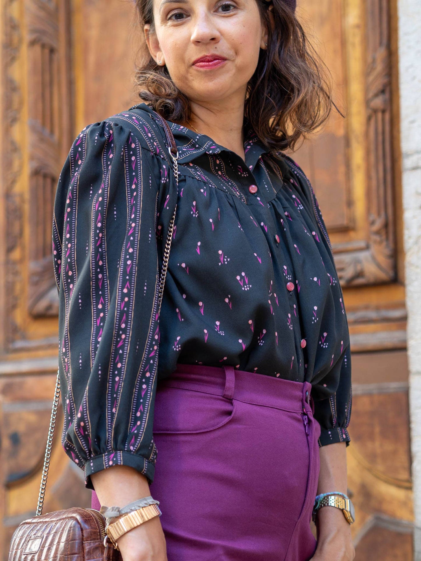 Viscose BLOOM EVERY DAY RAYURES - LISE TAILOR - par 10 cm