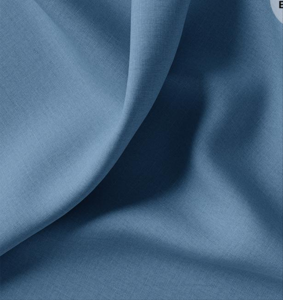 Tissu Coton TOILE UNIE DENIM 10 x 150 cm