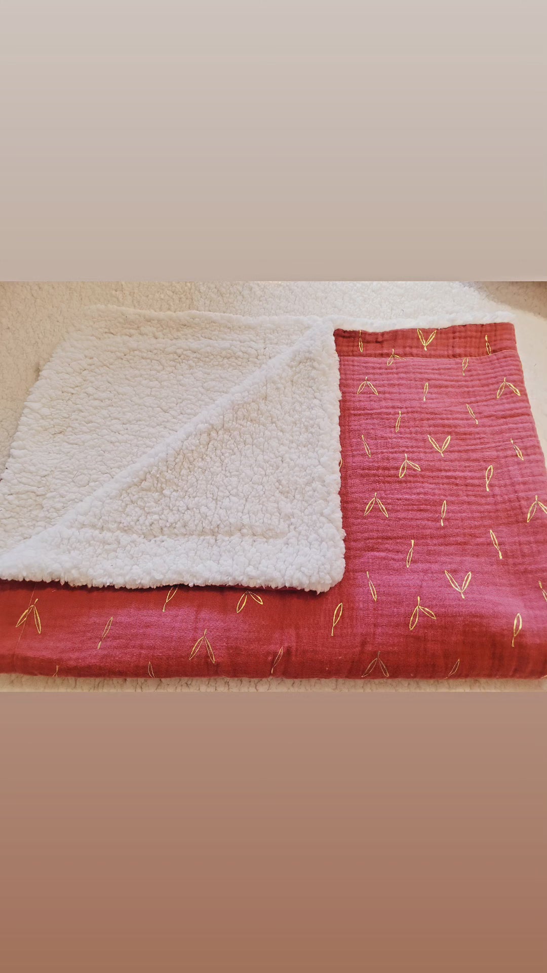 Couverture bébé 70 x 90 cm - 3 coloris