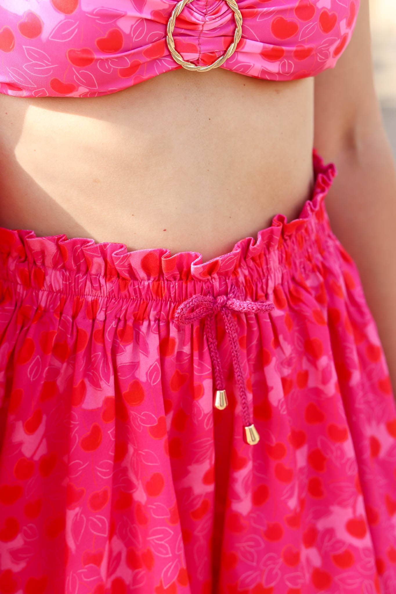 Viscose CHERRY - LISE TAILOR par 10 cm