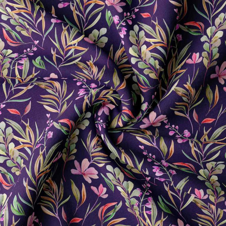 Viscose CLEOPHEE MYRTILLE 10 x 150 cm