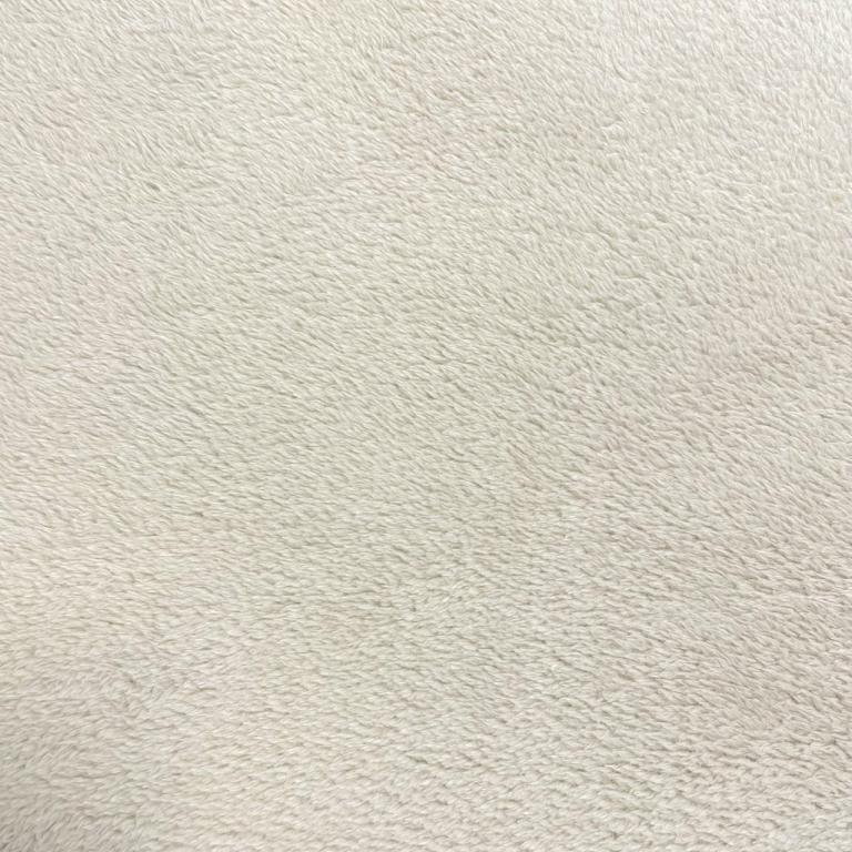 Maille peluche Ecru 10 x 150 cm