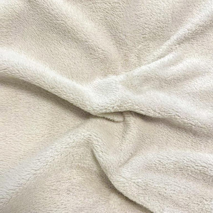 Maille peluche Ecru 10 x 150 cm