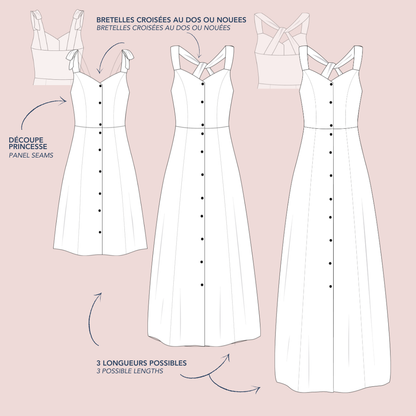 Patron de couture - Aeria - vendu à l'unité