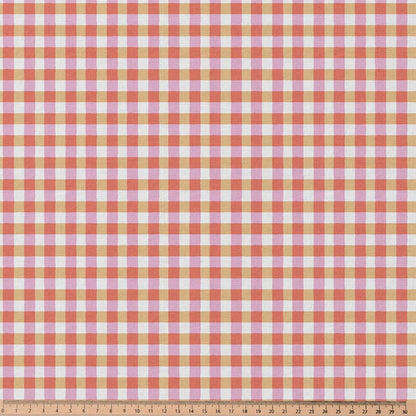 Tissu Coton Kavia Rouge/Rose 10 x 150 cm