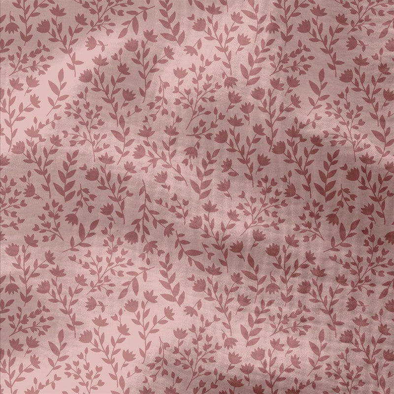 Tissu double gaze gaufrée MADINO PETALE/ROSE 10 x 130 cm