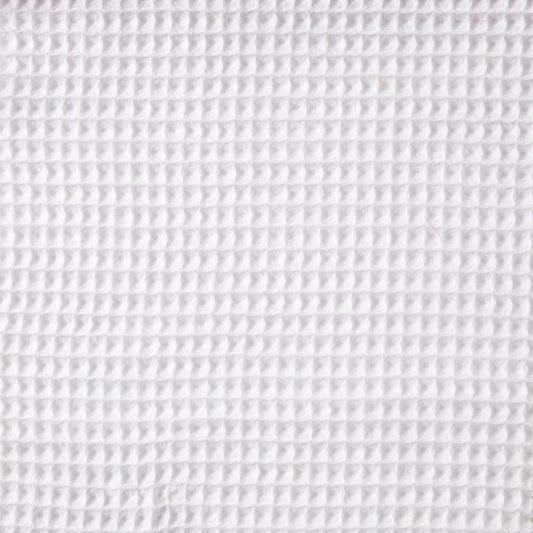 Tissu Nid d'abeille Blanc 10 x 150 cm